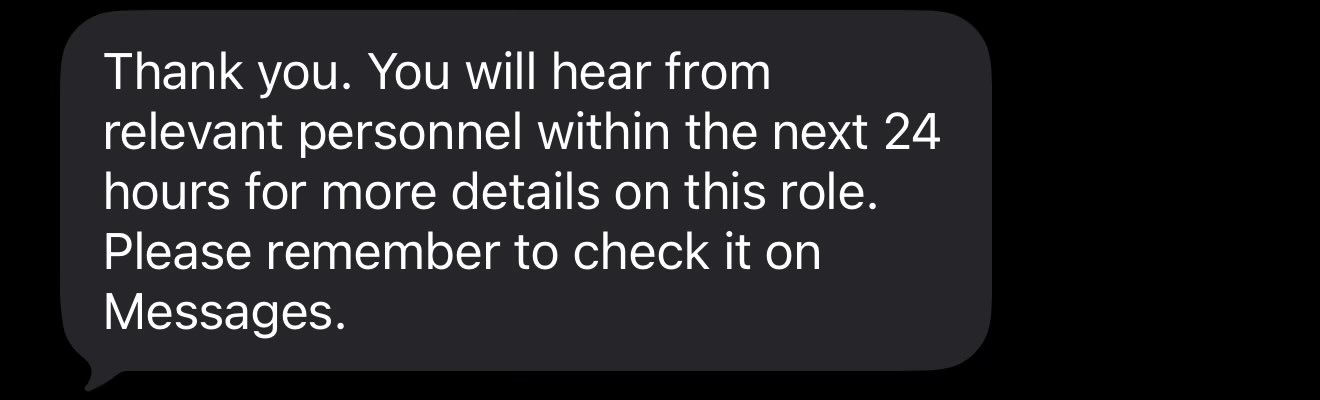 Short reply confirming interest