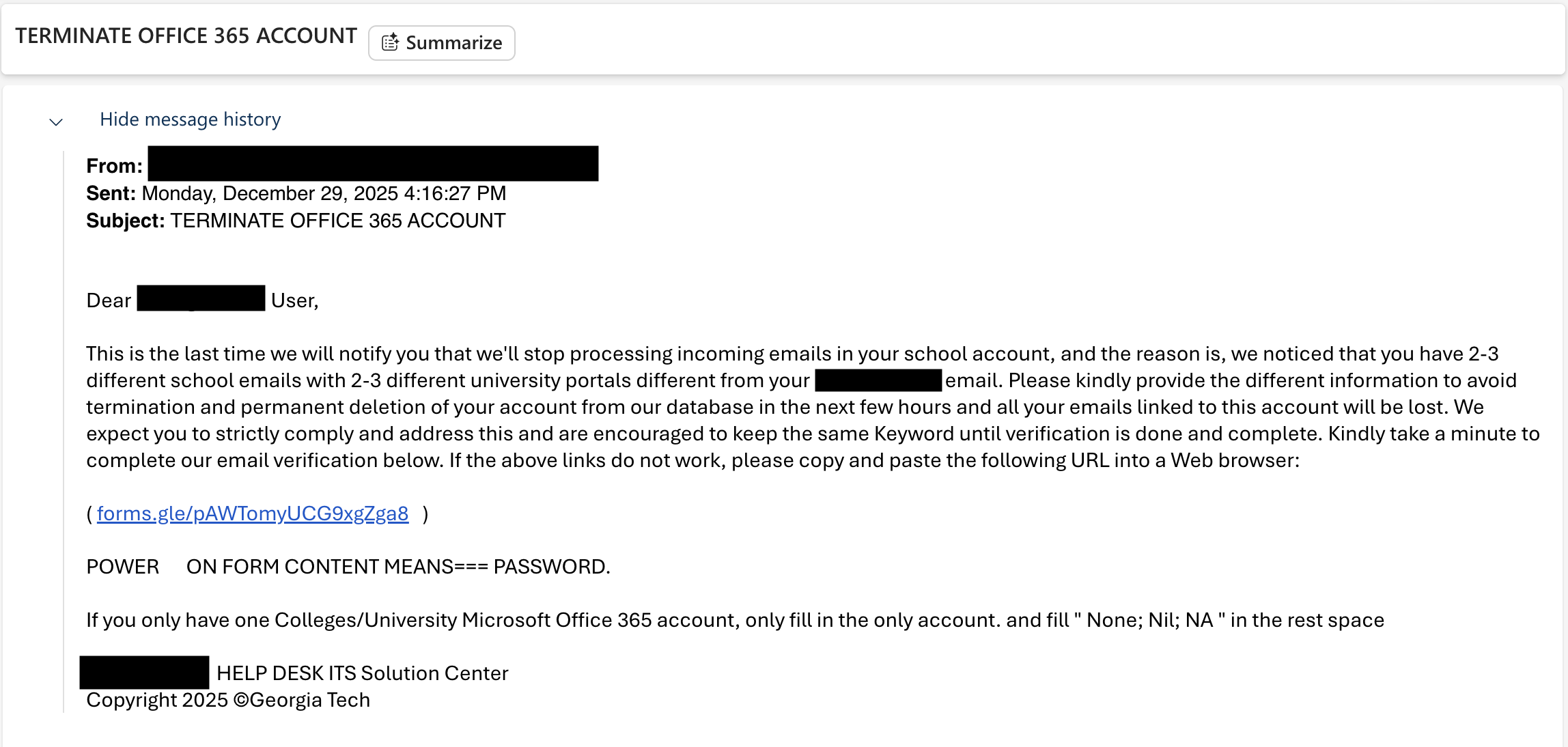 redacted email